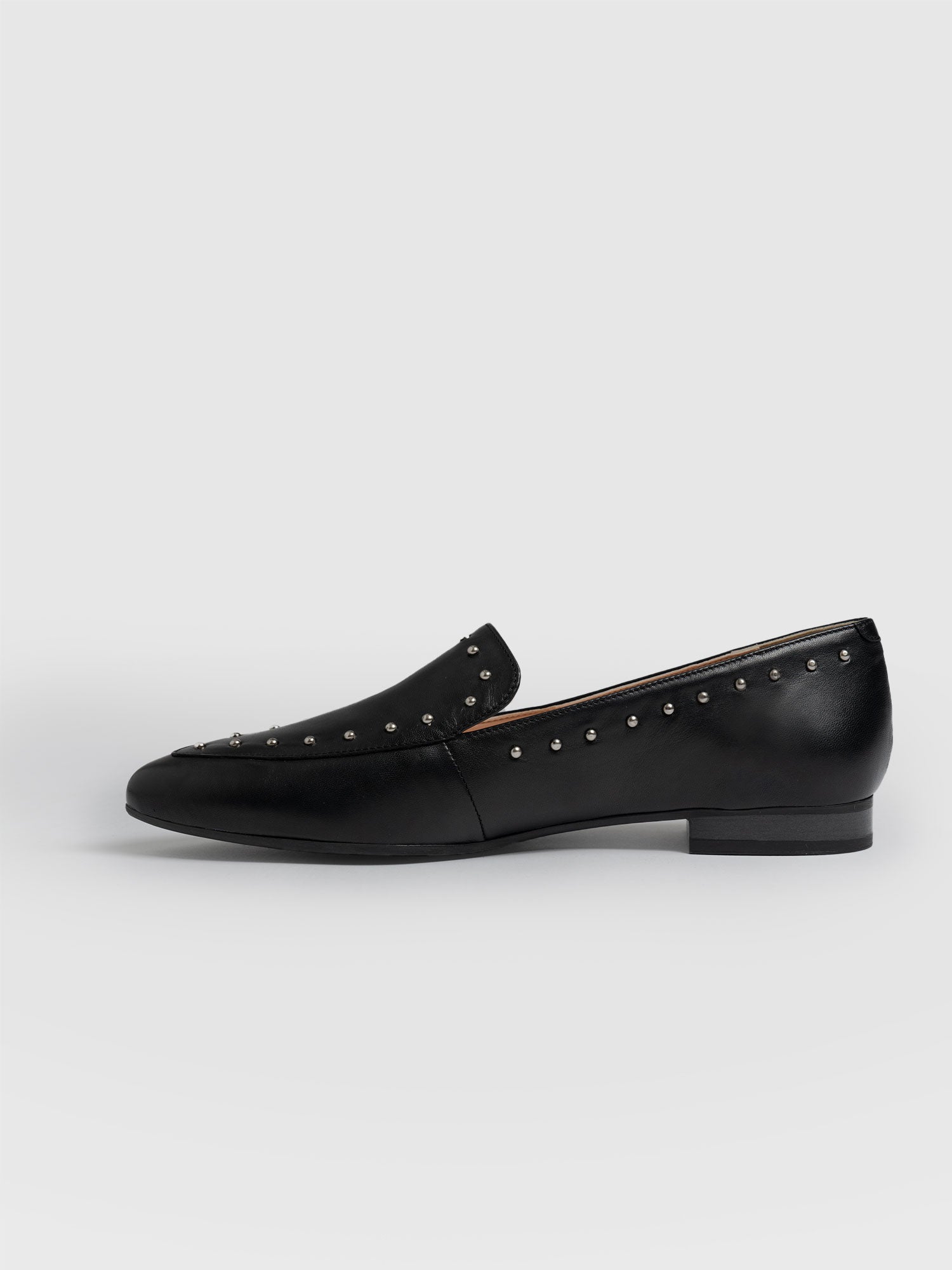Ava Studded Loafer - Black